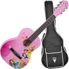 Violão Infantil Acústico Phx Disney Princesa Vip-3 Com Bag