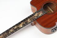 Violão land eletrico aço varnish mahogany l-825b capa correia suporte de chão pf-c20