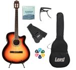 Violão Sunburst Nylon Lw-N-40E+Capotraste+Acessórios - Land