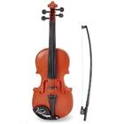 Violino Infantil 42cm Com Arco Instrumento Brinquedo Marrom - Yeet