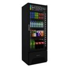 Visa Cooler Refrigerador Expositor de Bebidas Vertical 2 a 8ºc 370L Vb40ah 220v All Black Metalfrio