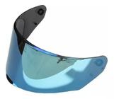 Viseira Azul Espelhada Capacete Ls2 Ff320 FF353 Polivisor