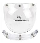 Viseira Bubble Bolha Capacete Aberto Com Flip Cristal