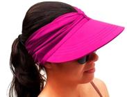 Viseira Feminina Turbante Uv50 Moda Praia ROSA - J&D LINGERIE