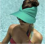 Viseira turbante de praia com proteção solar 50 UV esporte clube piscina