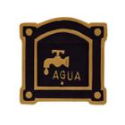 Visor Leitura Agua Dallas Ouro Alumínio Fundido 19x19cm - Metal Mig