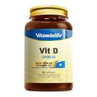 Vit d 2000ui com 30 cápsulas - VITAMIN LIFE