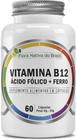 Vitamina B12, Ácido Fólico + Ferro 60Caps - Flora Nativa
