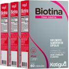 Vitamina B7 Biotina 3 X 60 Cápsulas Katiguá