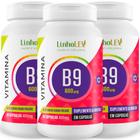 Vitamina B9 Ácido Fólico Concentrado 3 Frascos