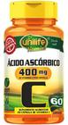 Vitamina C Ácido Ascórbico 500mg 60 Cápsulas - Unilife