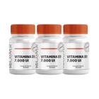 Vitamina D3 7.000ui 60 Cápsulas (60 Doses) - Kit com 3 unidades - Recover Farma