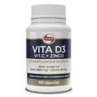 Vitamina D3 + C + Zinco Vitafor 60 cápsulas 1g