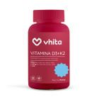 Vitamina D3 k2 mk7 e TCM com 2000ui de 60 cáps Vhita