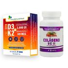 Vitamina K2 Menaquinona + D3 Colecalciferol 30 Cáps 500mg + Colágeno Tipo 2 40mg uc2 30 Caps