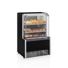 Vitrine Estufa com Bandeja 75 cm Preto 127V Gelopar MEQA-075R