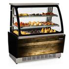 Vitrine Estufa MGSE-110 Linha Gourmet Elegance Super Vidro Curvo Gelopar