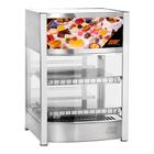 Vitrine Fria em Alumínio Anodizado VFV 564 PT Ice Gel c/ Display e Iluminação LED - Pass Through - Titã