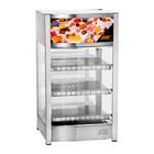 Vitrine Fria em Alumínio Anodizado VFV 586 SS Ice Gel c/ Display e Iluminação LED - Self Service - Titã