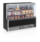 Vitrine Gelopar MPNA 140 Aurora Vidro Reto Preto