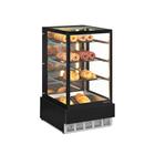 Vitrine Neutra Mgen-070 Preta Vidro Reto Sem Bandeja Bivolt - Gelopar