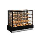 Vitrine Neutra Mgen-150 Preto Vidro Reto Sem Bandeja Bivolt - Gelopar