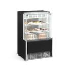 Vitrine Refrigerada Confeitaria Dupla Ação GPEA-075R PR Gelopar Preta 220v