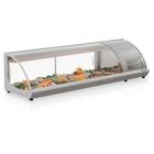 Vitrine Refrigerada de Bancada GVRB-160 TI - Tipo Inox 1.60m Temperatura +1 a +7C - Gelopar