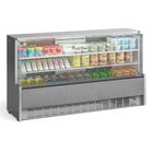 Vitrine Refrigerada Universal 1 Placa Fria GPSA-205R TI Tipo Inox Linha Aurora Vidro Reto Gelopar