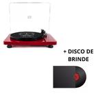 Vitrola Toca Discos Diamond Vermelha Agulha Japonesa com software de gravação para MP3 Echo Vintage