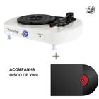 Vitrola Toca Discos Luminous White