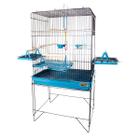 Viveiro gaiola calopsita passáros aves triplex confort jel plast