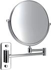 Vkzylife Upgrade 8 "Espelho de maquiagem de montagem na parede de tamanho grande com ampliação de 10X espelho giratório de dupla face 360 graus braço extensível