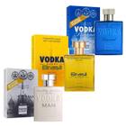 Vodka Man+Vodka Amarelo+Vodka Diamond Perfume Importados C/3