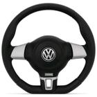 Volante Esportivo Jetta PRATA Gol Parati Saveiro G2 G3 G4 Com Cubo VW