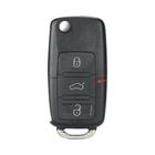 VW Polo Passat B5 Tiguan Golf Seat Skoda Auto KEYYOU Dobrável Carro Chave Remota Flip Key Shell 2/3