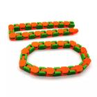 Wacky Tracks Snap And Click Laranja E Verde Sensorial Puzzle - Mega Block Toys