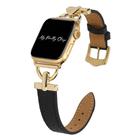 Watch Strap My Pretty Strap Glam Leather Apple Watch 42/44/45/49 mm em aço inoxidável e couro genuíno para mulheres