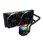 Water Cooler fan Profissional Gamer Gabinete Pcyes Sangue Frio 3 ARGB 240mm, TDP 250W, Fans 60CFM, Radiador Alumínio 277x120mm, RGB, Silencioso