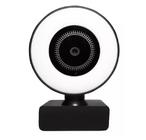 Webcam 1080p Anel Luz Led Microfone Ring Light Usb Gira 360º Foto Filmagem videos