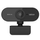 Webcam Câmera Full Hd Orbit Plug And Play 1080p 30 Fps Preto Com Microfone Letron