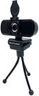 Webcam Full HD 1080p c/ Tripé Noise Cancelling Microfone Preto - WC055