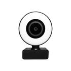 Webcam Full Hd 2K Oex W300 Com Led Usb Com Microfone Preto