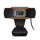 Webcam Full HD Câmera Autofoco Microfone Computador PC Laranja