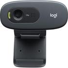 Webcam HD Logitech C270 720p Microfone USB Plug And Play Preto