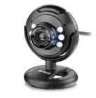 Webcam Multilaser Plug E Play 16Mp Nightvision Microfone Usb Preto WC045