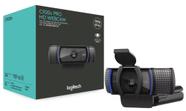 WebCam Usb Full Hd 1080p C920s C/mic Hd Pro Preto Logitech