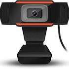 Webcam V5 Hd 720P Com Microfone Preto/Laranja Brazilpc