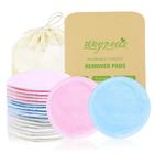 wegreeco Cotton Rounds Reutilizáveis - Remoção de Maquiagem de Bambu Reutilizável para Toda a Pele - Pano de Algodão de Bambu para Remoção de Maquiagem - Remoção de Manchas de Olho de Cachorro Reutilizáveis (Velour de Bambu, 3 Cores)