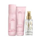 Wella Blonde Recharge Shampoo 250ml + Condicionador 200ml + Óleo Light 100ml